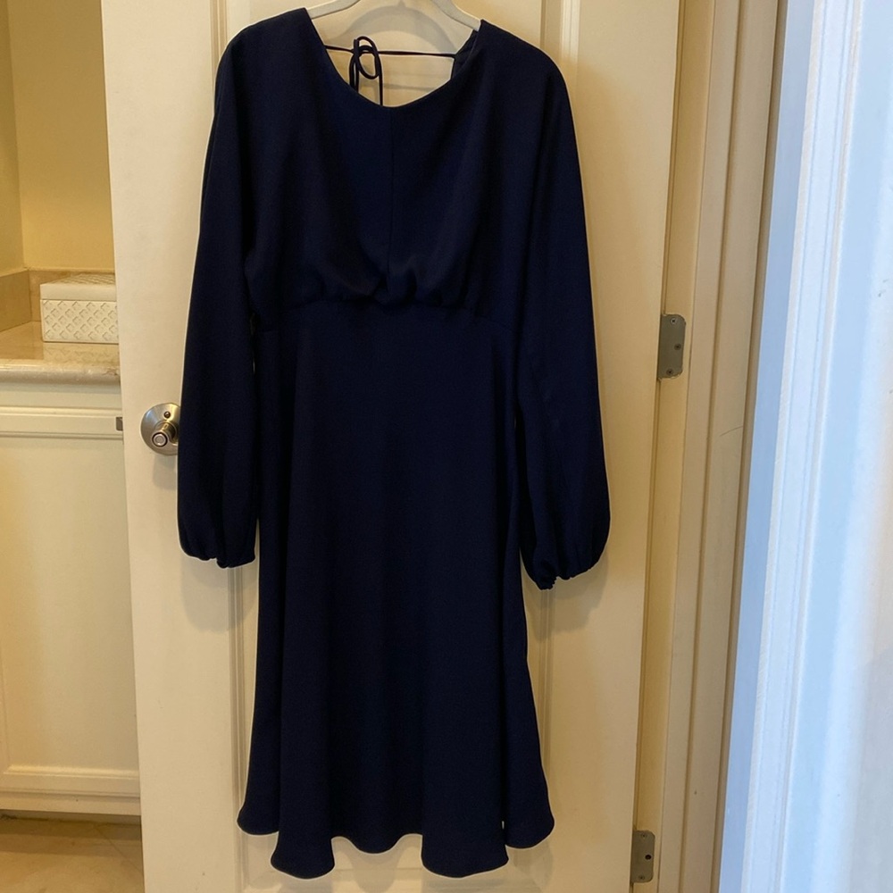 Navy Cocktail Dress. Trina Turk. Size 10
